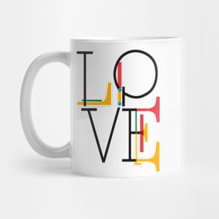 LOVE illustration text Mug